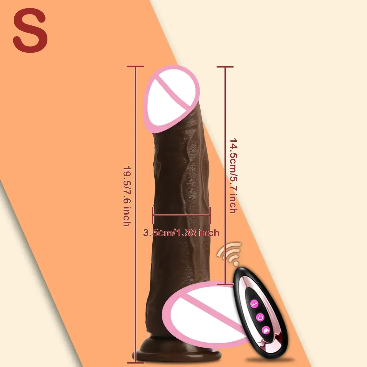 dildo realista con venas marcadas