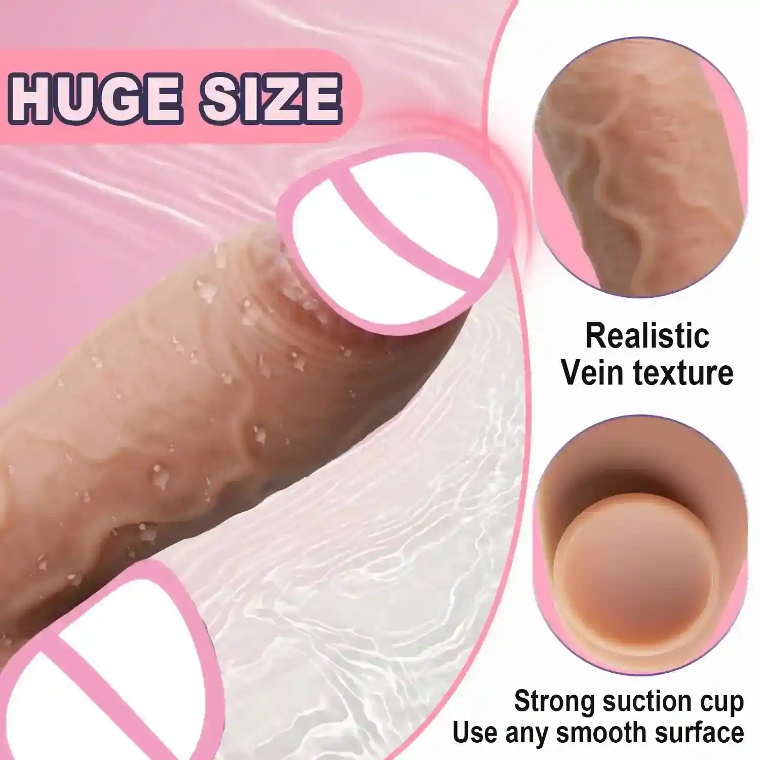 dildo realista con ventosa grande 2