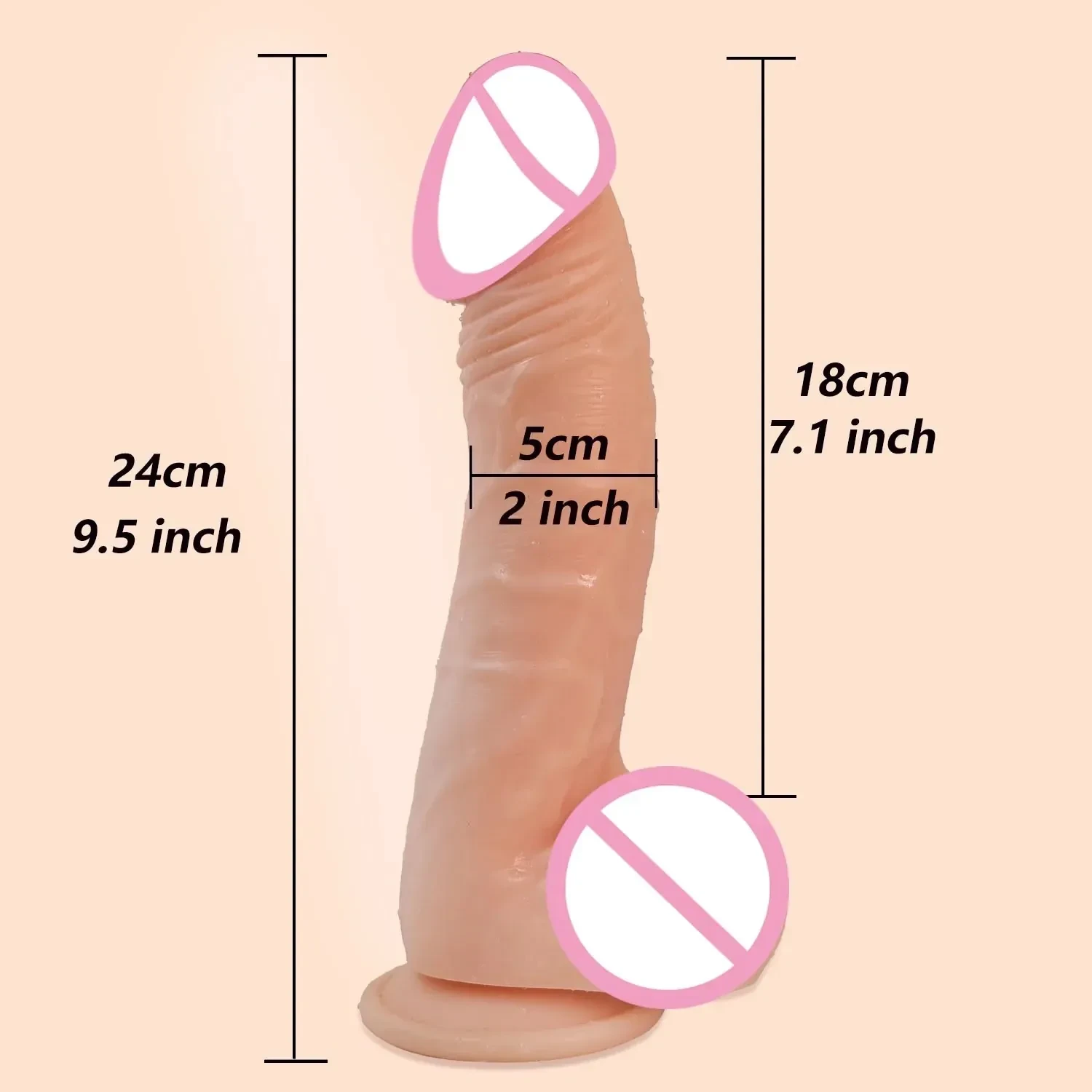 dildo realista con ventosa grande