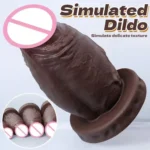 dildo realista con ventosa y glande