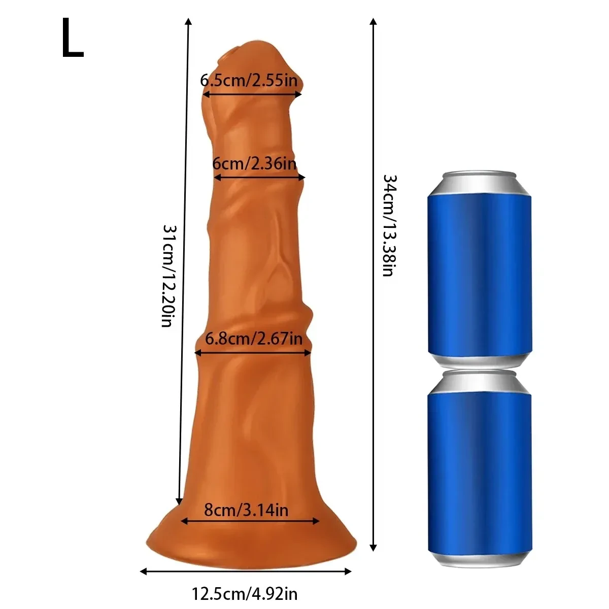 dildo realista con ventosa y textura