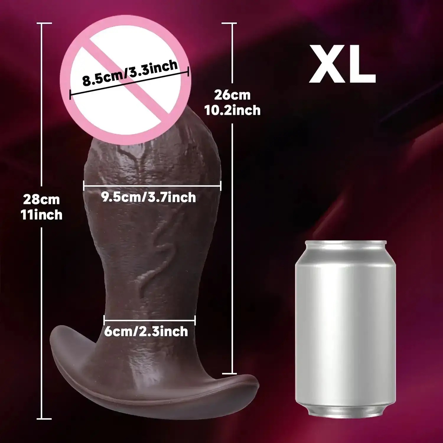 dildo realista cuerpo seguro y liso