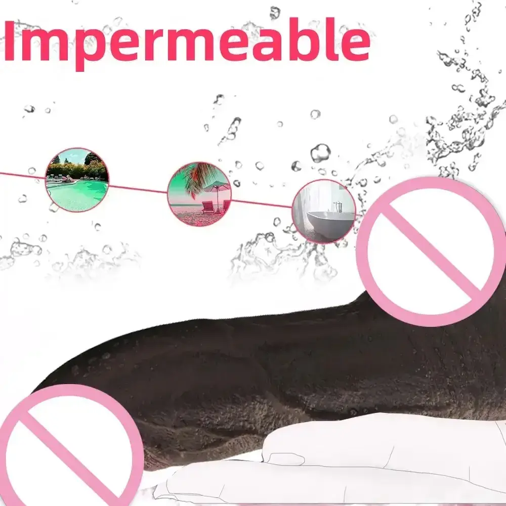 dildo realista de silicona impermeable