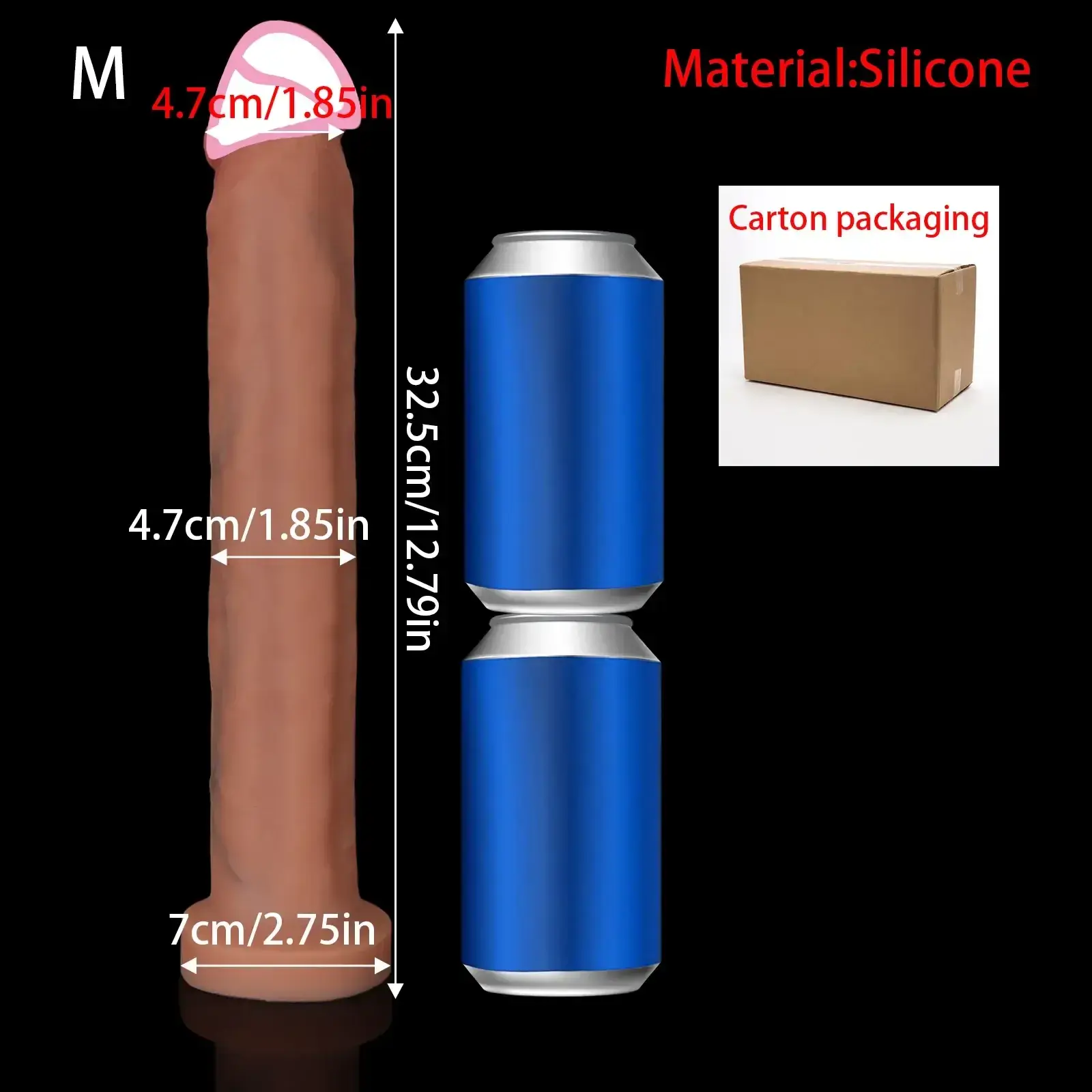 dildo realista extra largo con ventosa