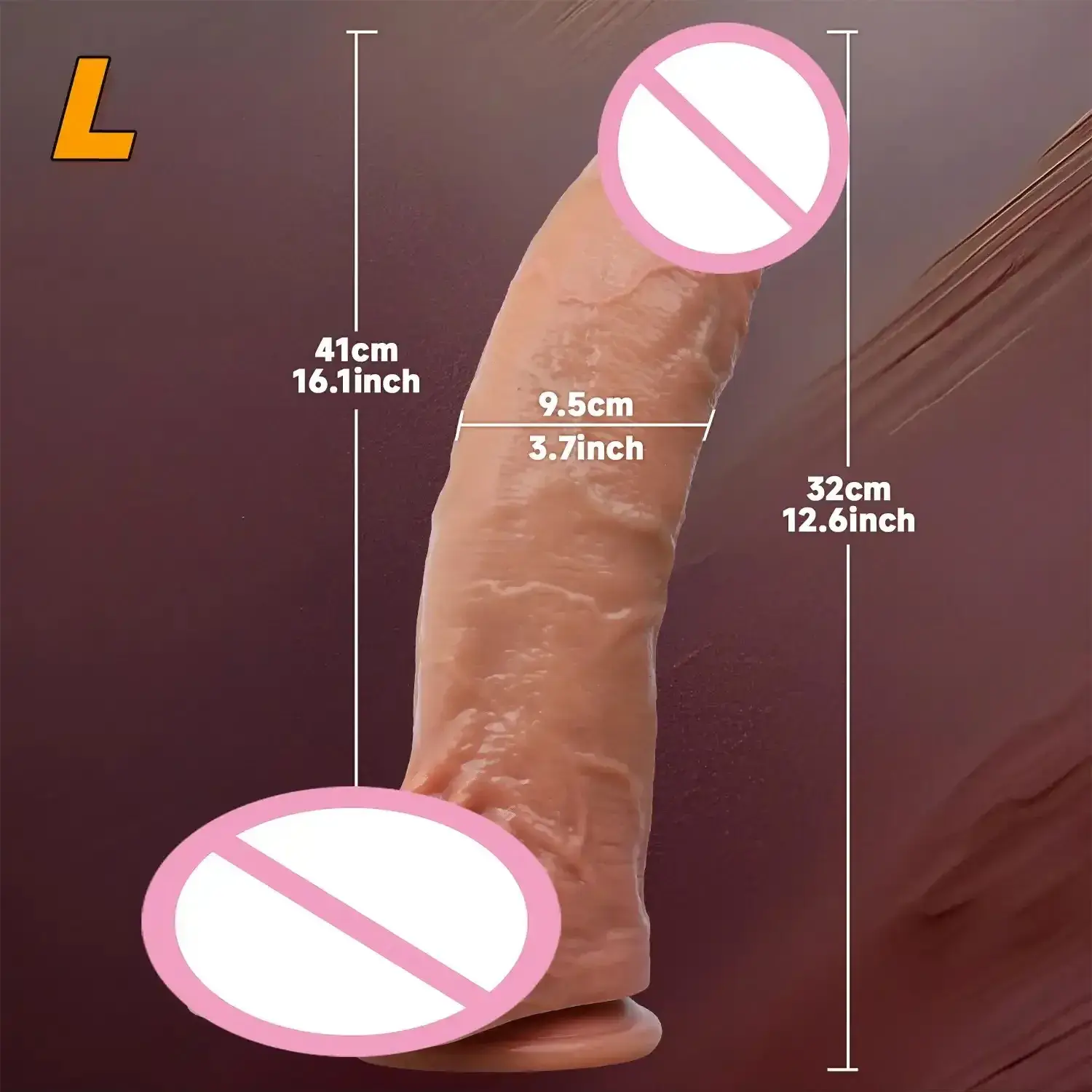 dildo realista grande con ventosa