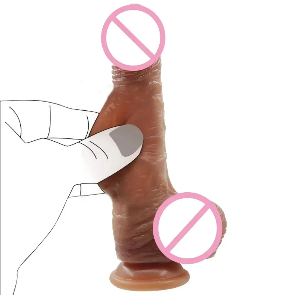 dildo realista grande de silicona médica