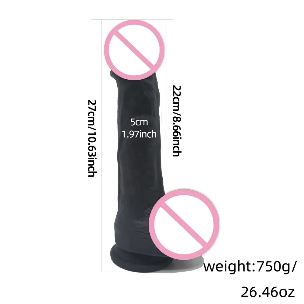dildo realista negro sumergible 100