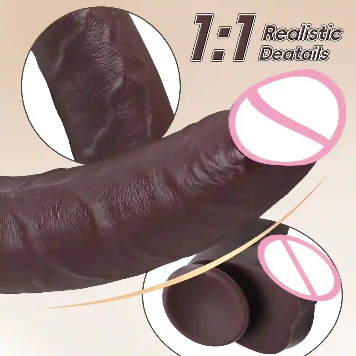 dildo realista para penetración profunda