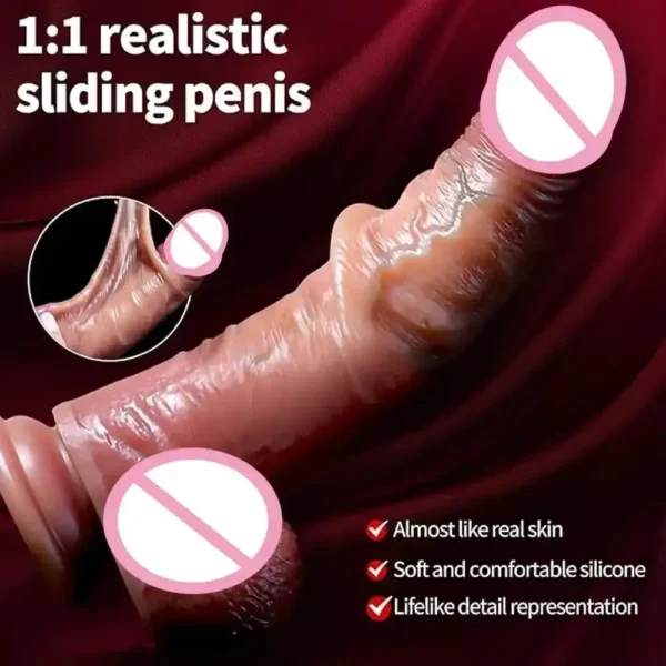dildo realista pequeño de silicona
