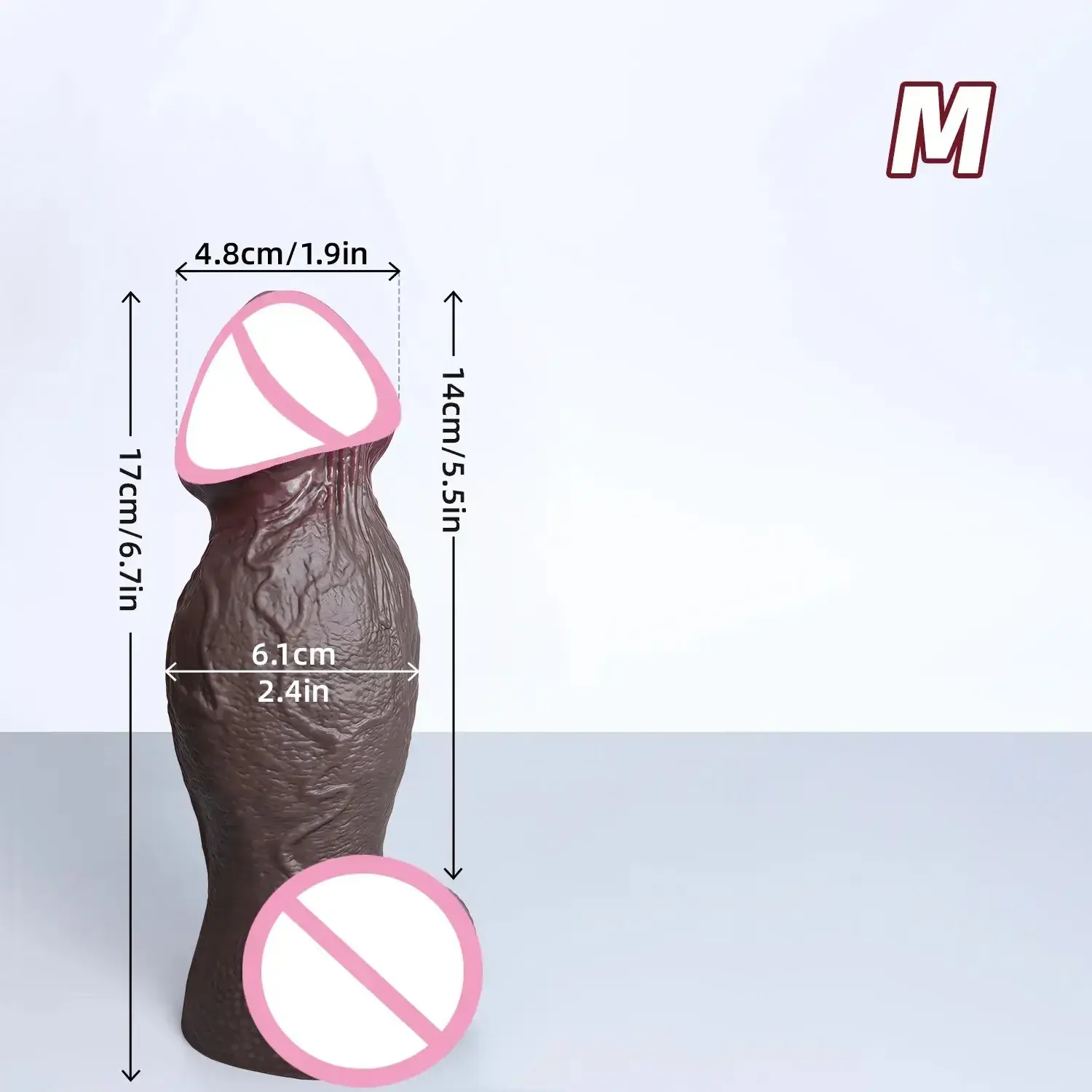 dildo realista texturizado con venas