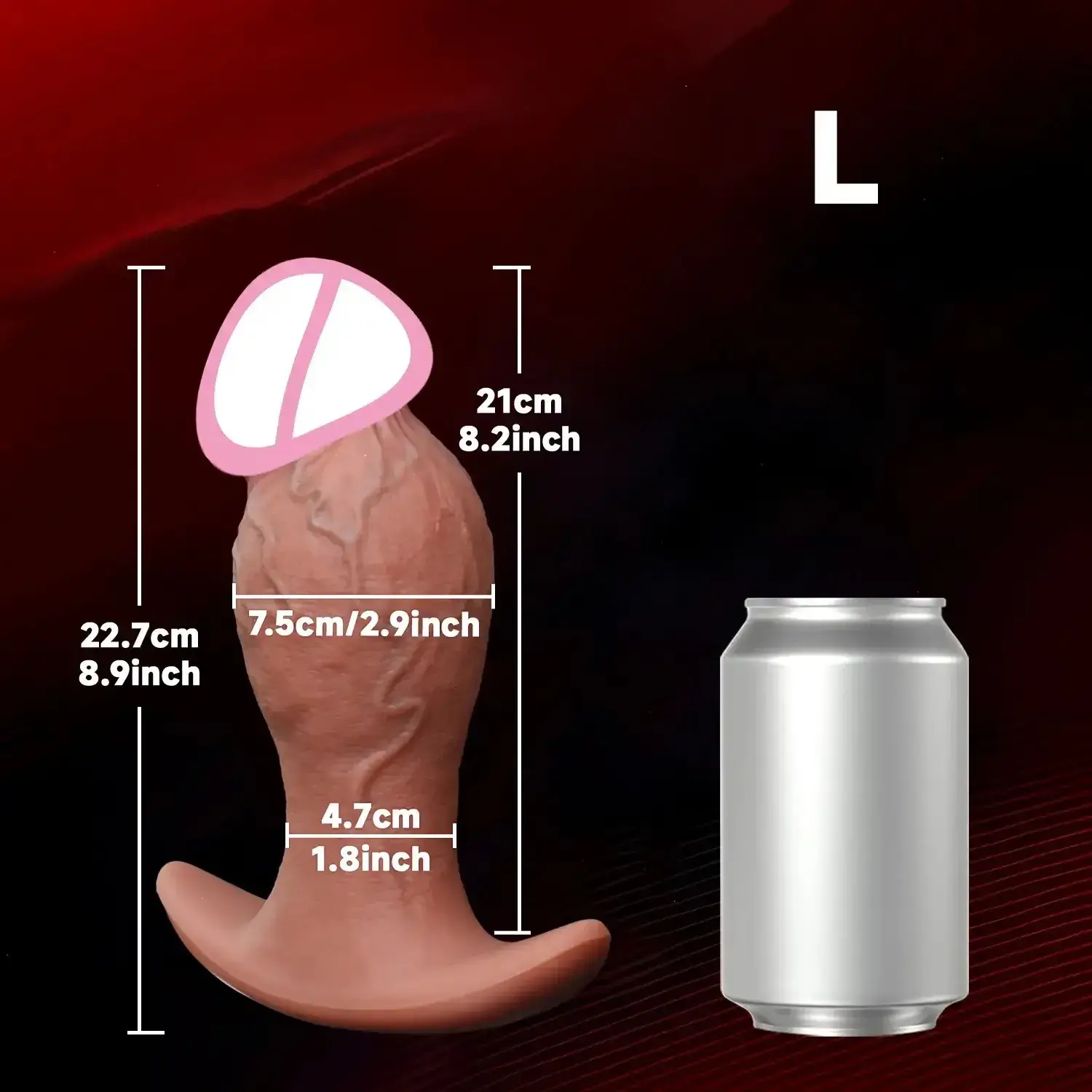 dildo realista venas y glande