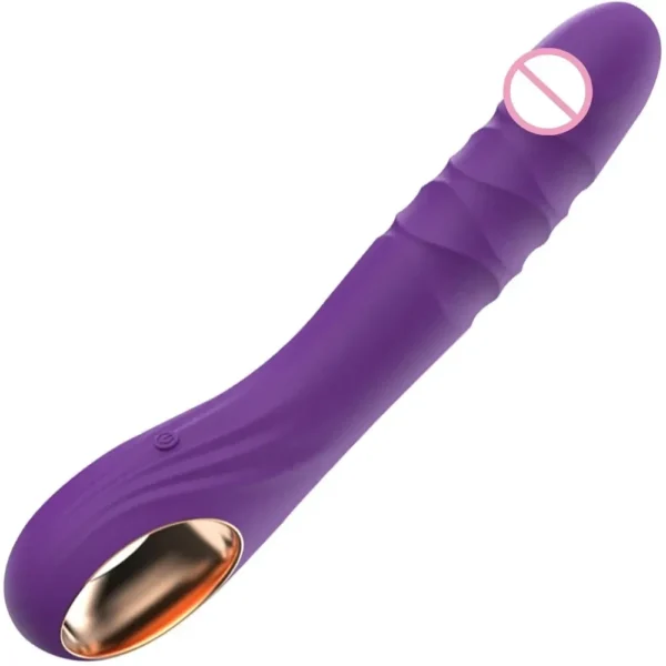 dildo retráctil con 10 patrones de vibración