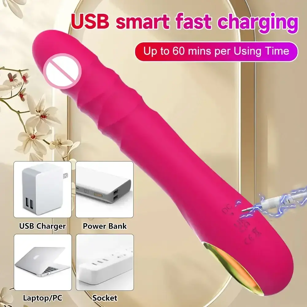 dildo retractil recargable usb con anillo