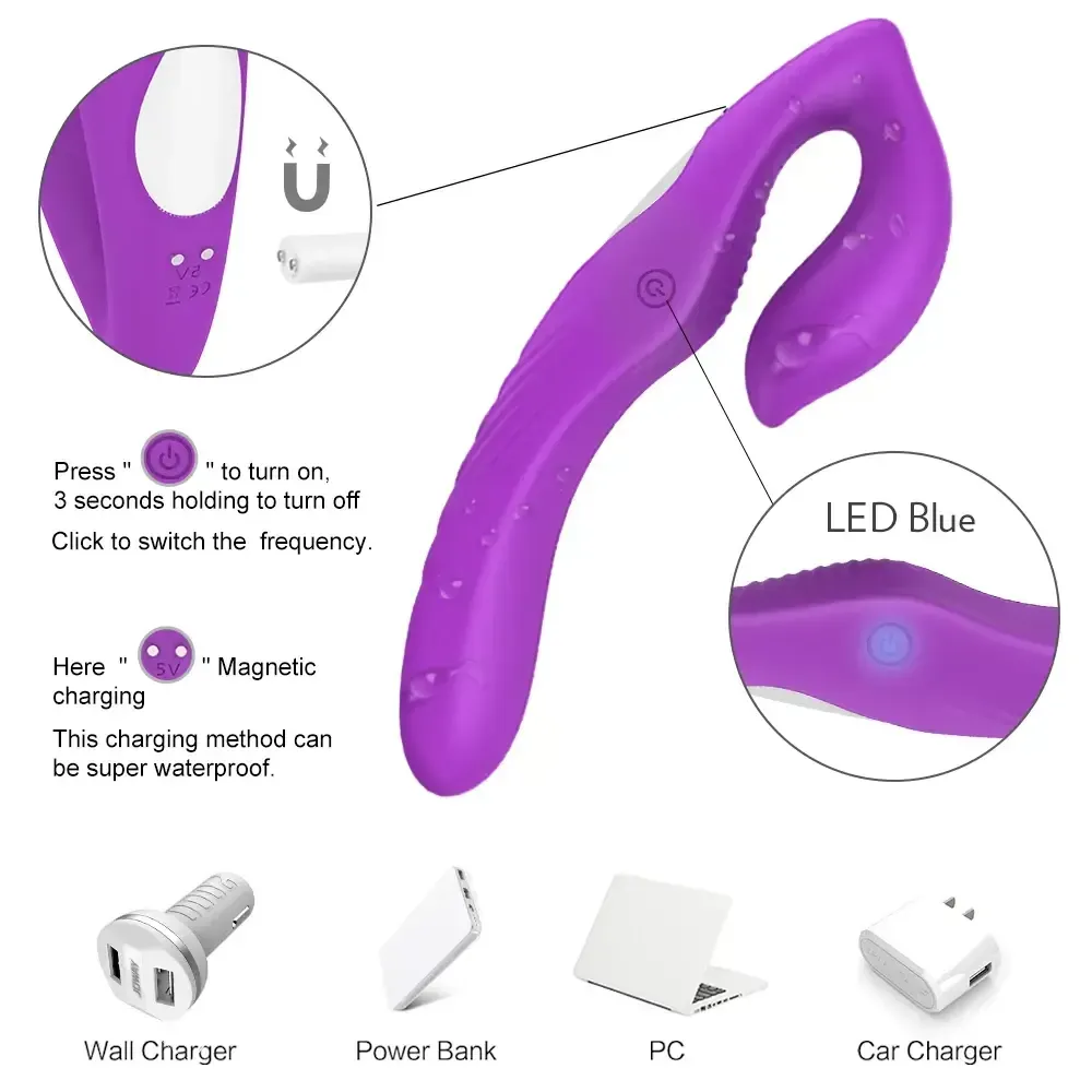 dildo silicona doble estimulacion vaginal