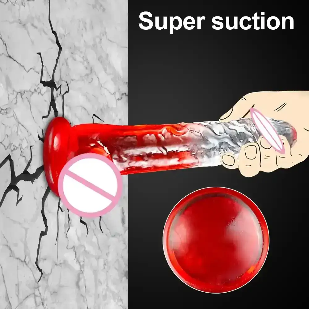 dildo silicona médica con diseño realista