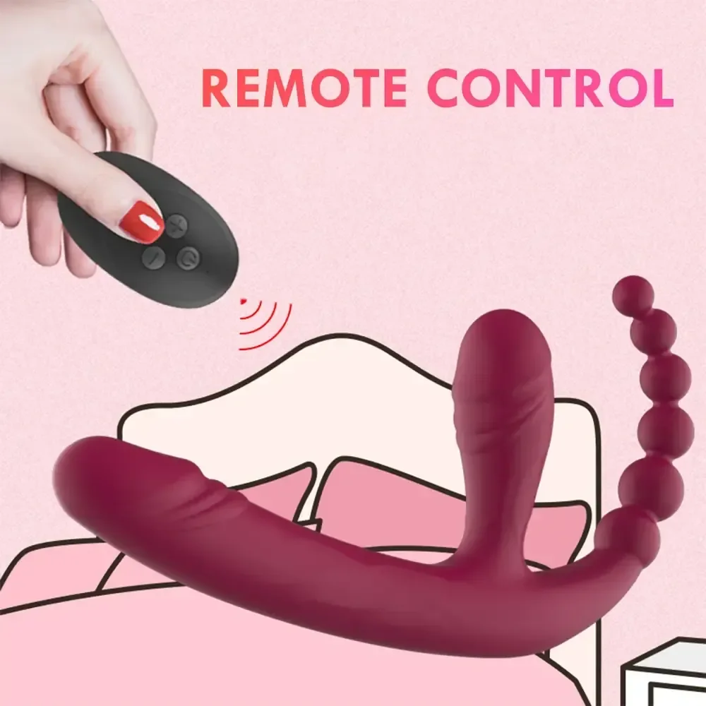 dildo strapon inalambrico para mujer