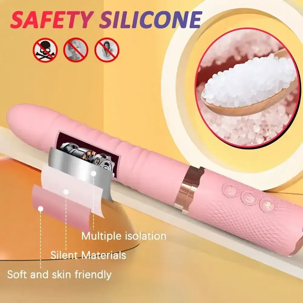 dildo telescopico estimulador clitoris silicona suave