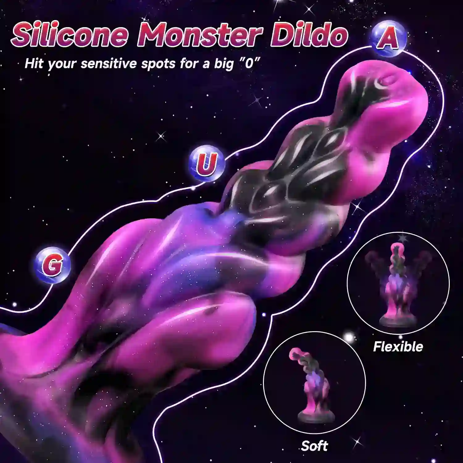 dildo texturizado con ventosa de silicona