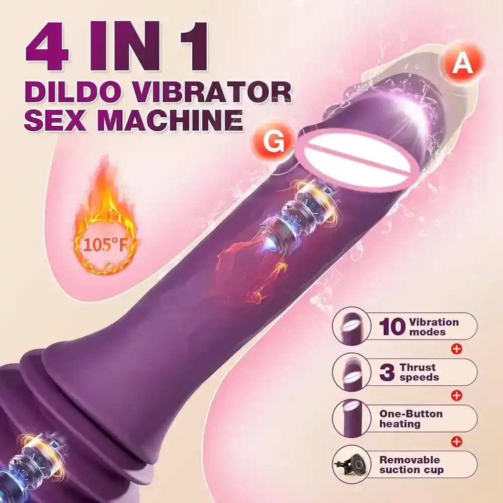 dildo vibrante con calefaccion ajustable