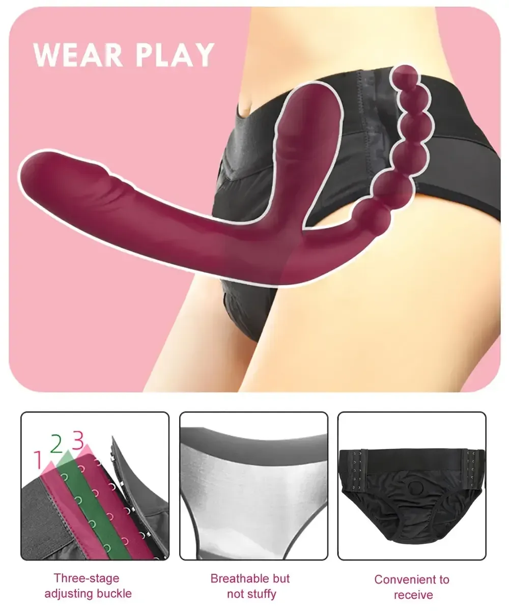 dildo wearable con motor potente discreto