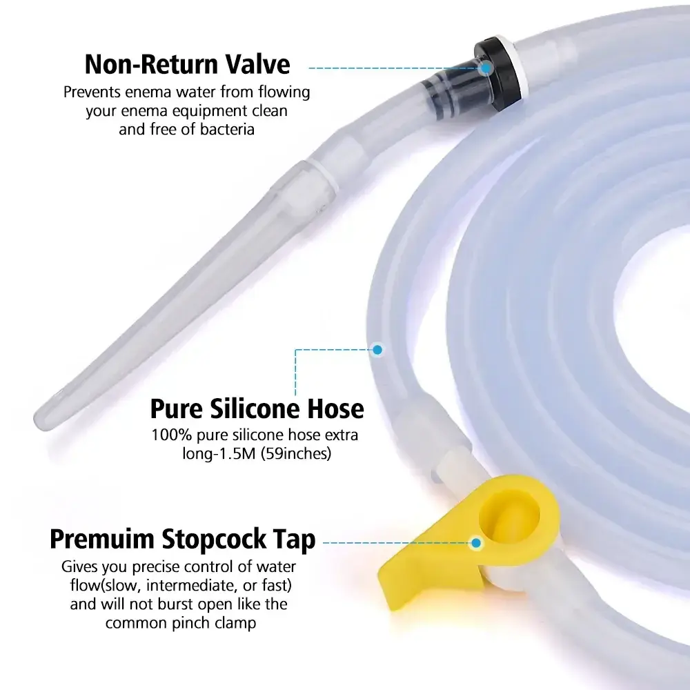 doble bulbo silicona medica enema