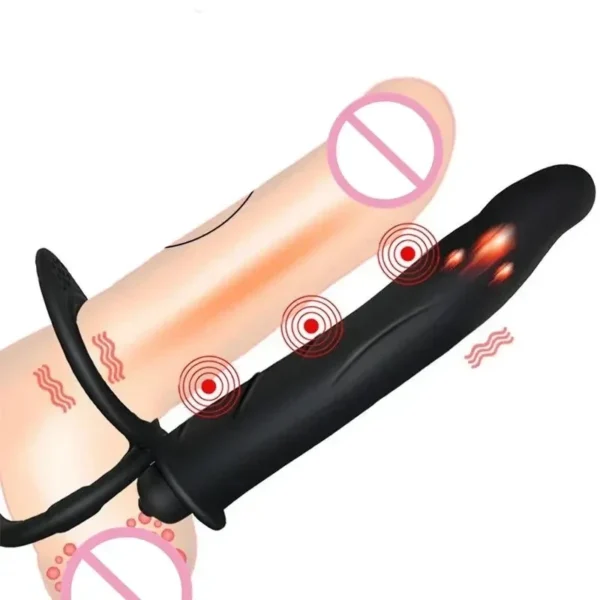 doble penetración vibrador para parejas