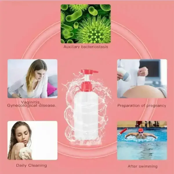 ducha anal con émbolo blanco
