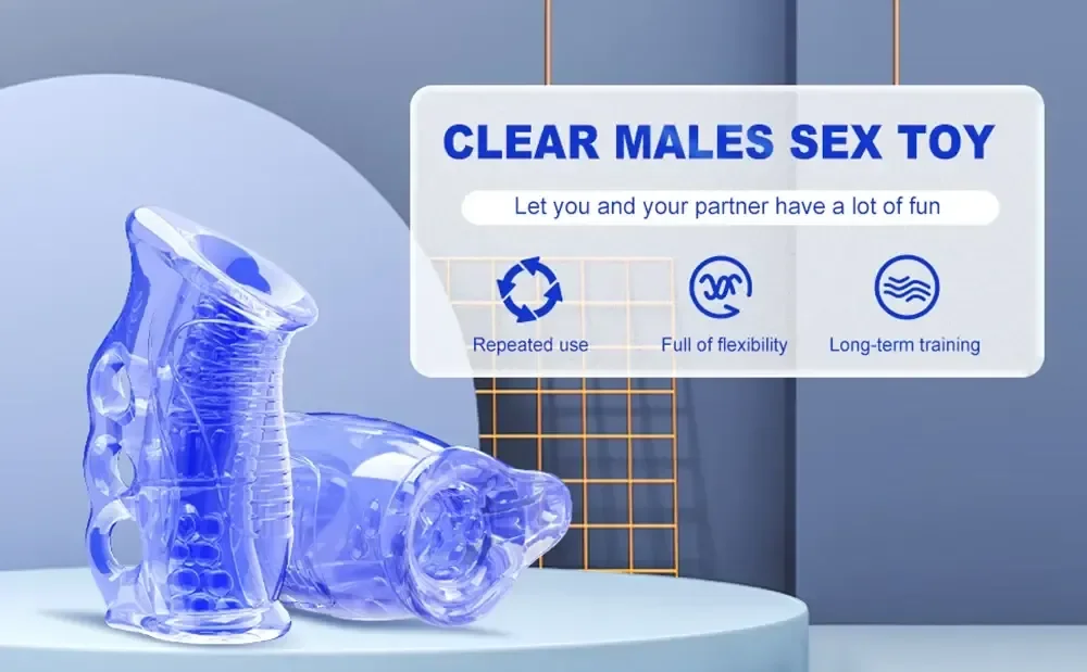 elastomero suave y estirable masturbador anal