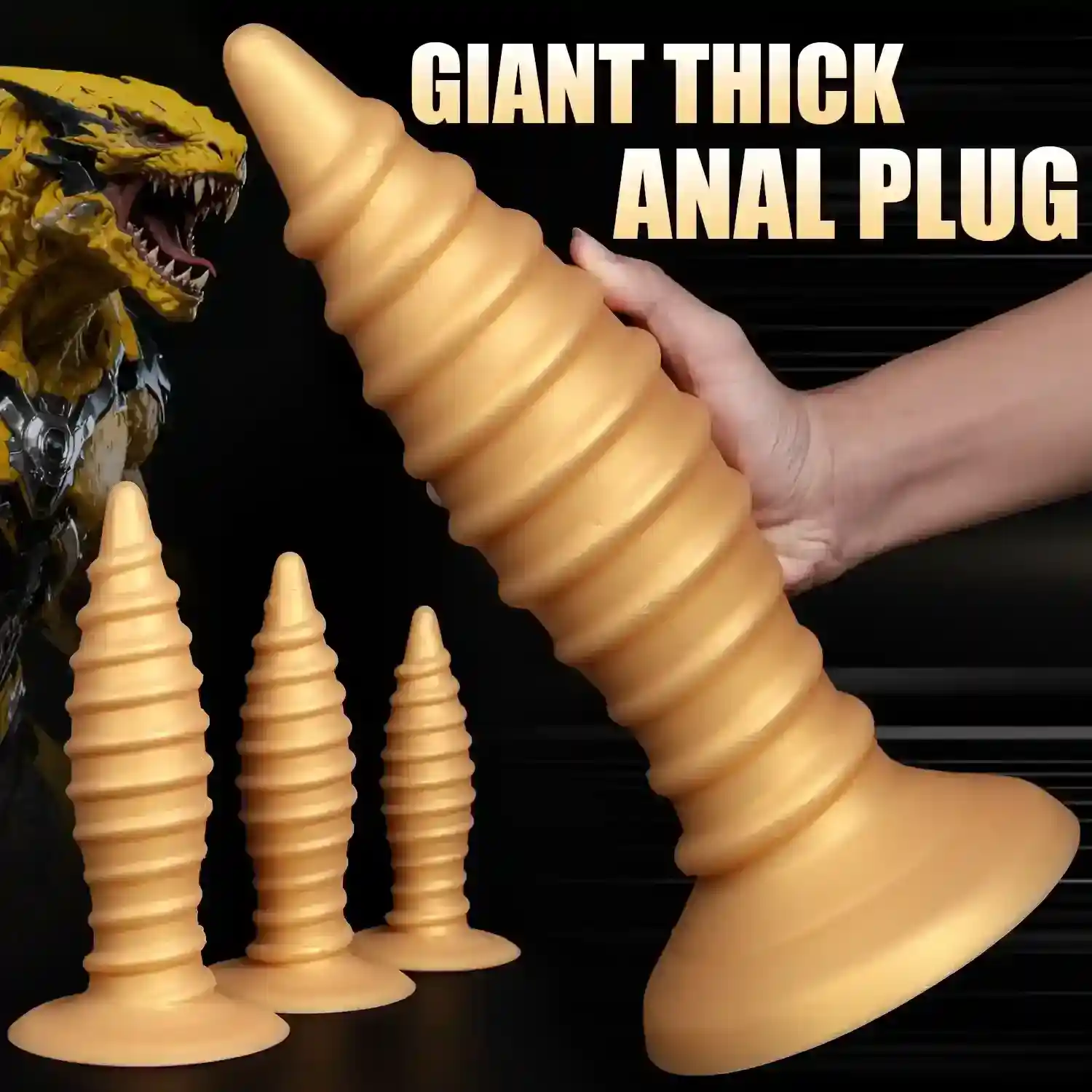 enchufe anal espiral silicona suave