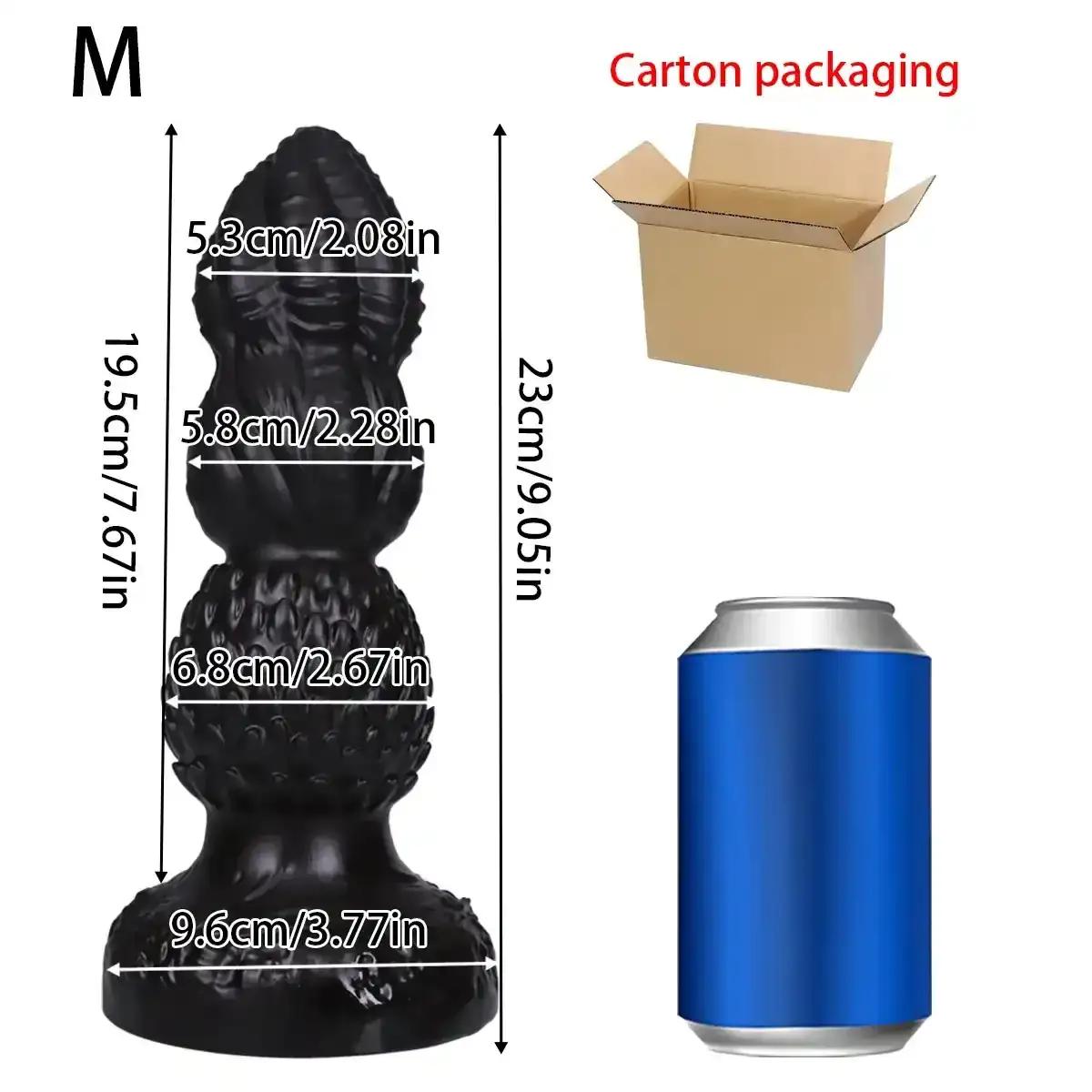 entrenador anal xl de plastico