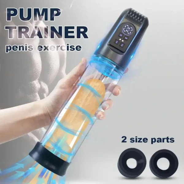 entrenador pene con vacío y usb