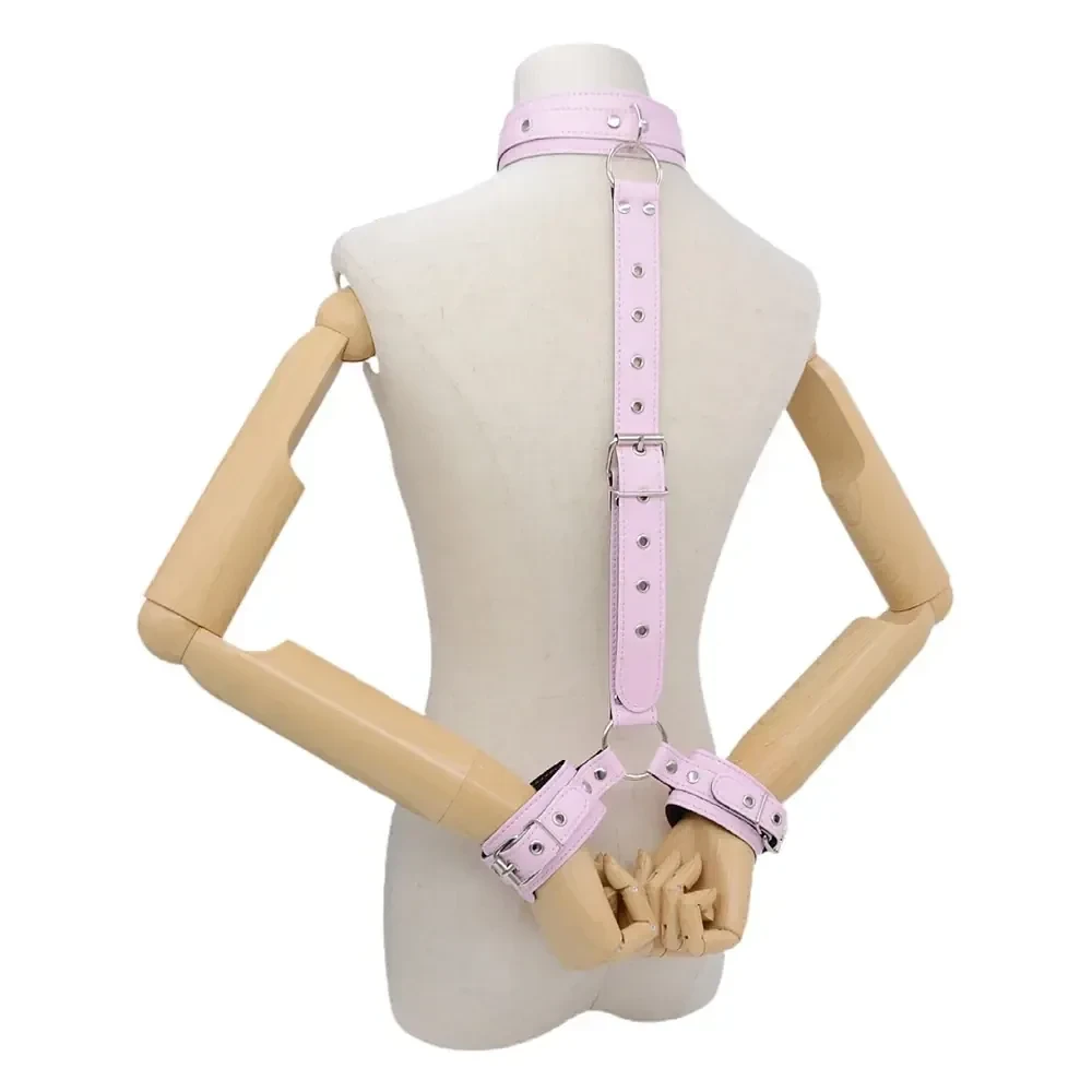 esposas de cuero pu suaves ajustables