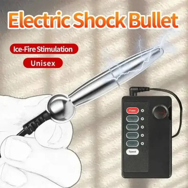 estimulador anal acero inoxidable con control remoto