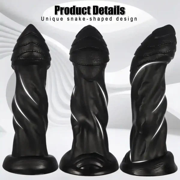 estimulador anal pvc serpiente curva