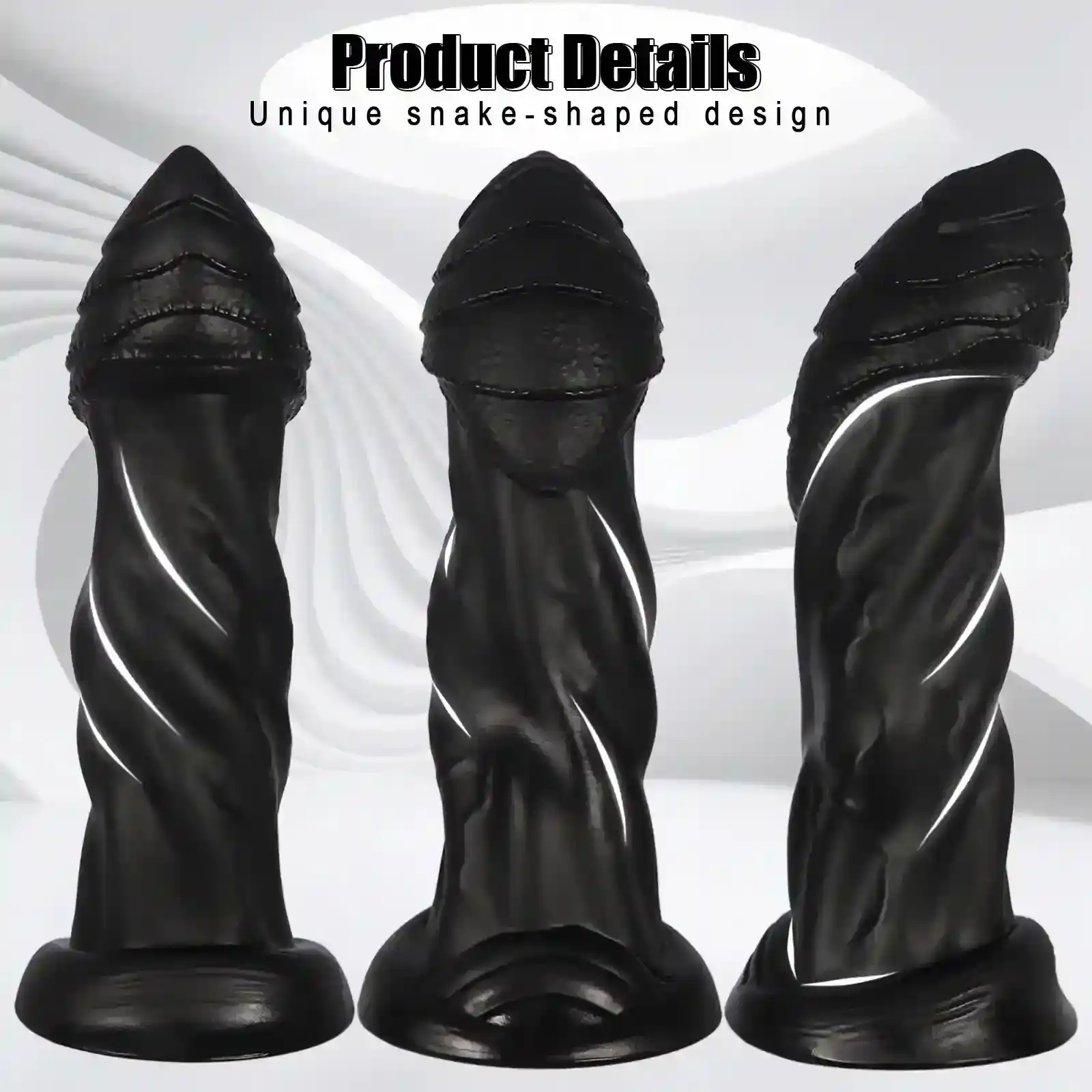 estimulador anal pvc serpiente curva