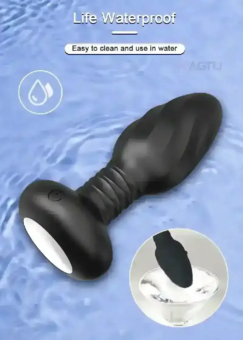 estimulador anal silicona con rotacion
