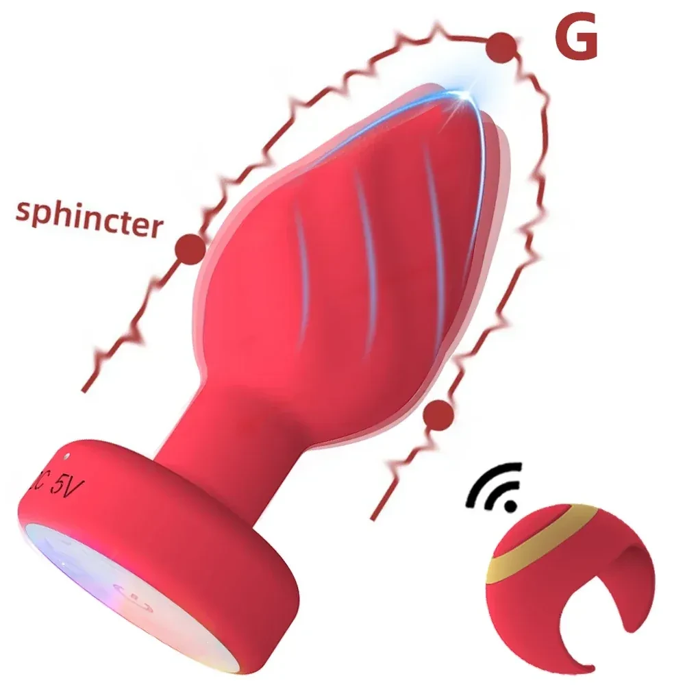 estimulador anal silicona vibrante remoto