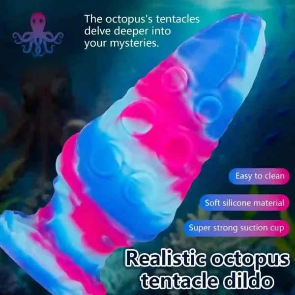 estimulador anal tentáculos realistas con ventosa