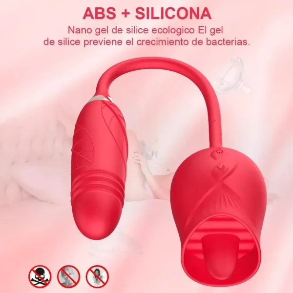 estimulador clítoris con lengua y vibración