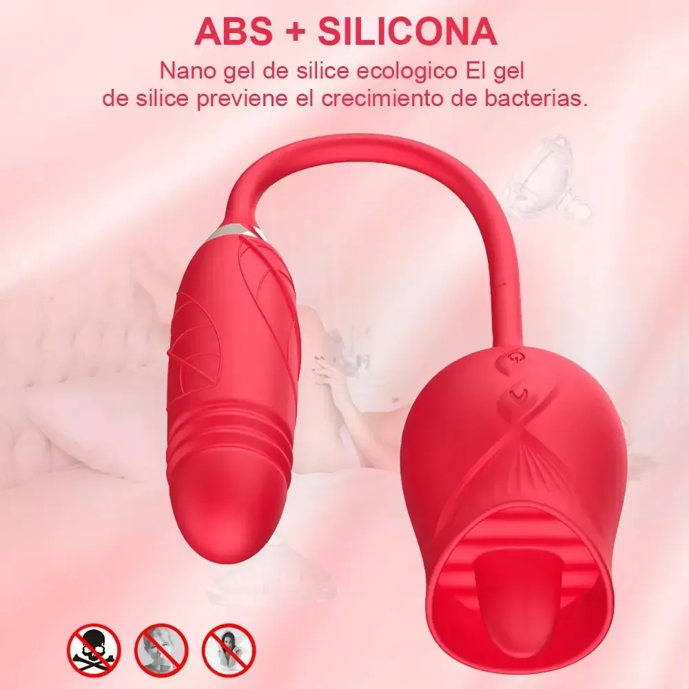 estimulador clítoris con lengua y vibración