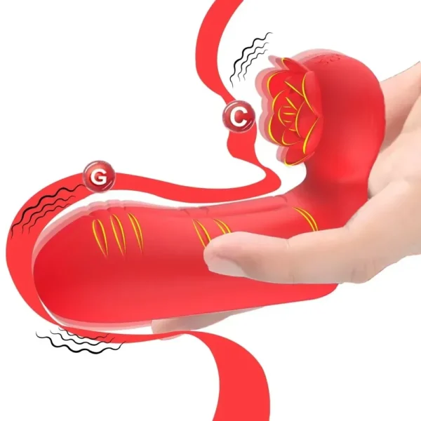 estimulador clítoris forma de rosa