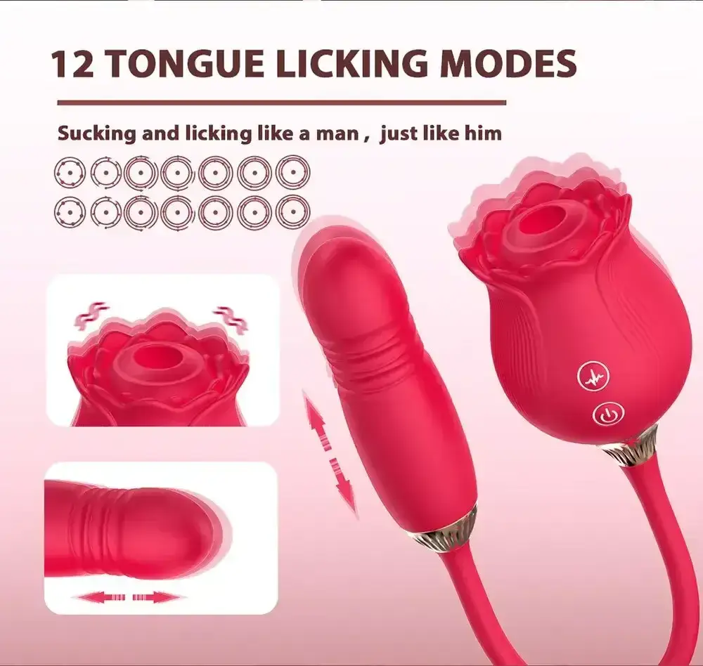 estimulador clitoris forma rosa silicona
