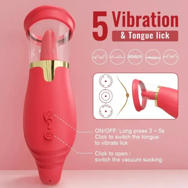 estimulador clítoris succionador y vibrador
