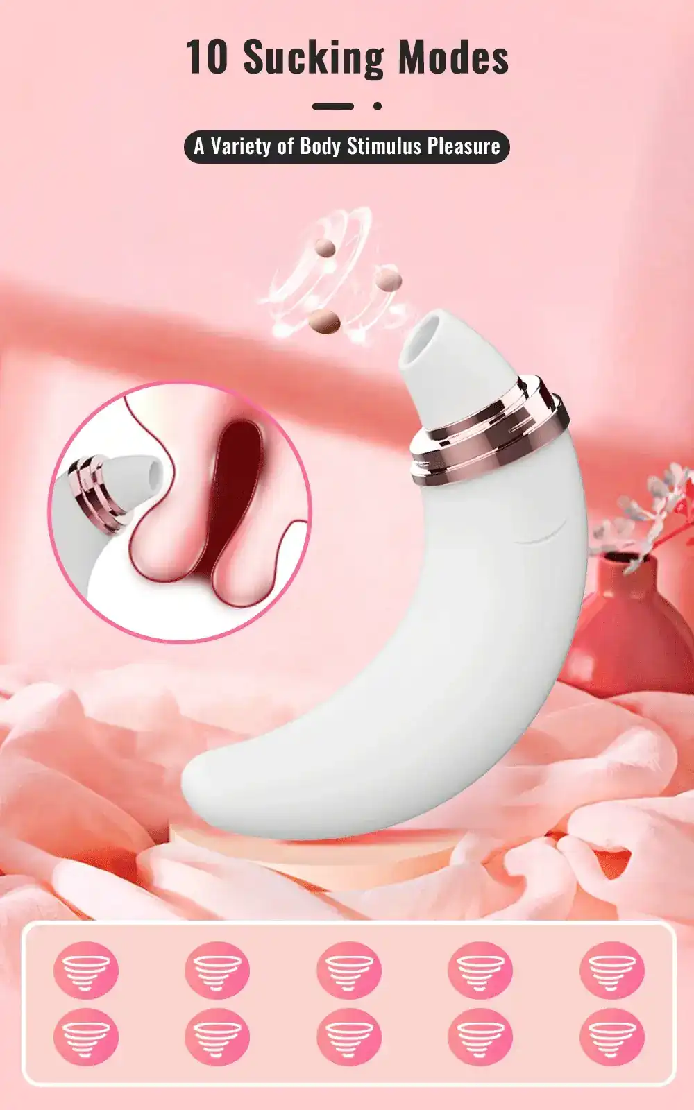 estimulador clitoris vibracion silicona medica