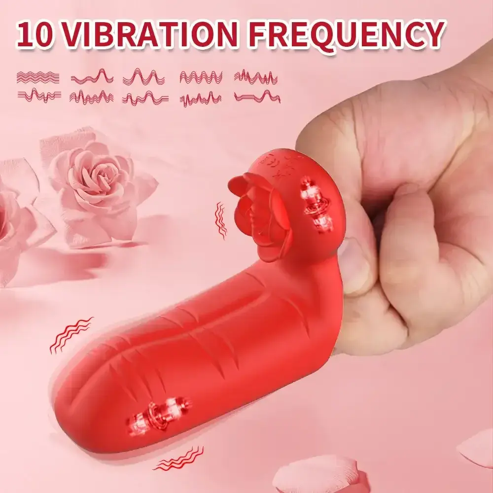estimulador clitoris vibratorio silicona roja