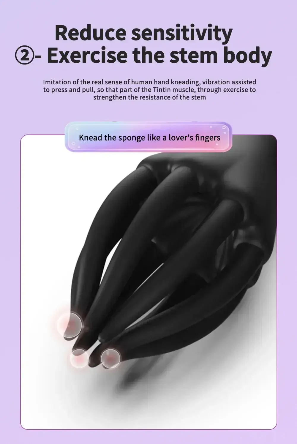 estimulador de glande con tentaculos