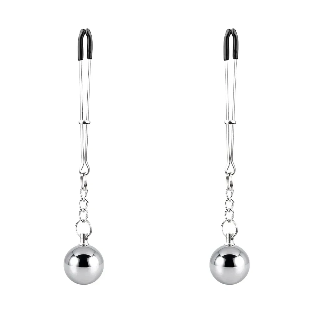 estimulador de pezones con cadena metalica