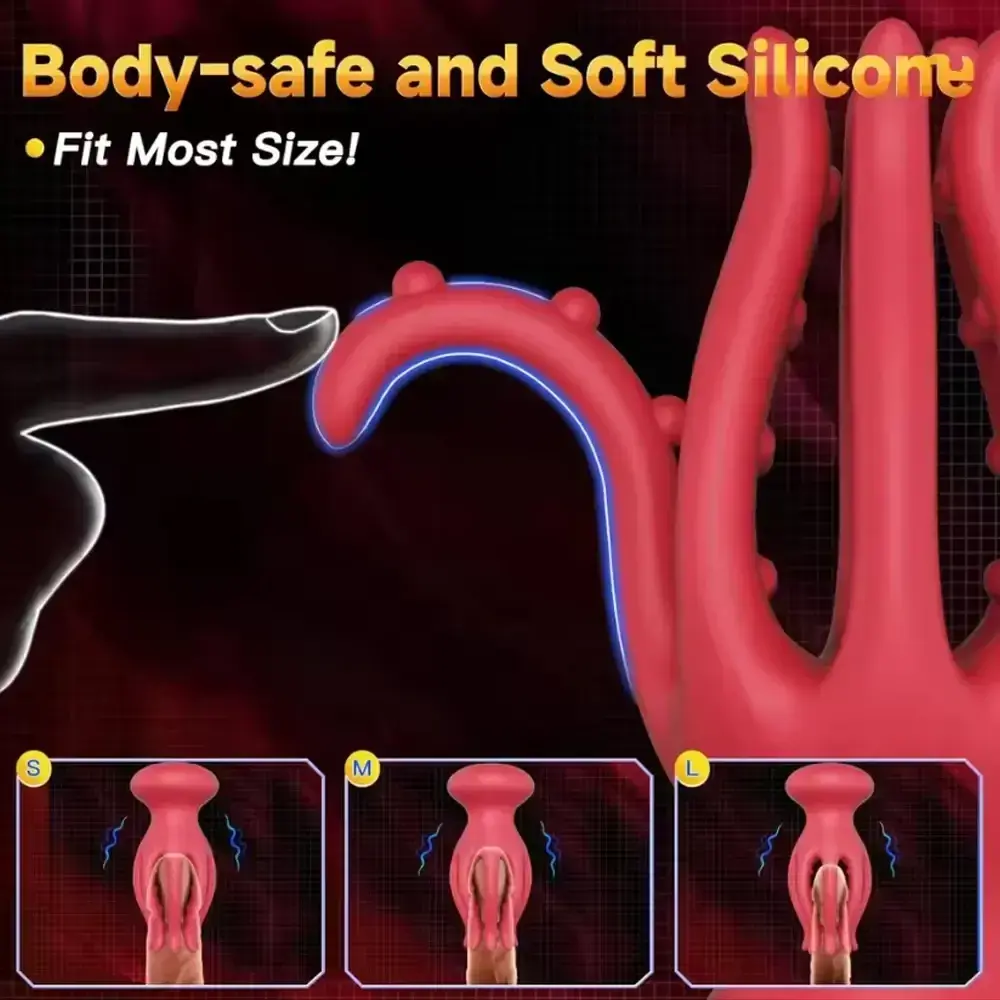 estimulador falico silicona con ventosas