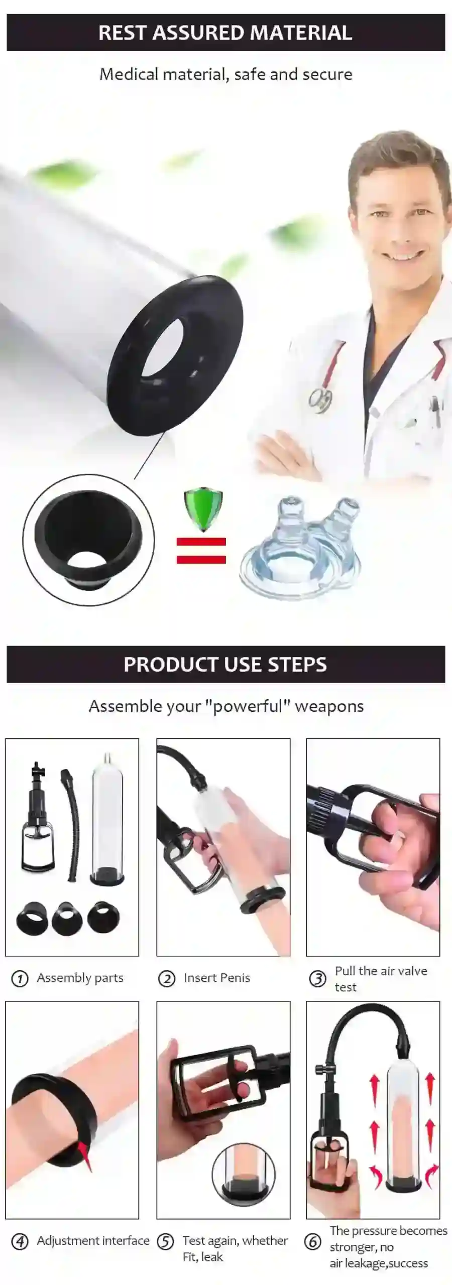 estimulador masculino con cilindro pvc