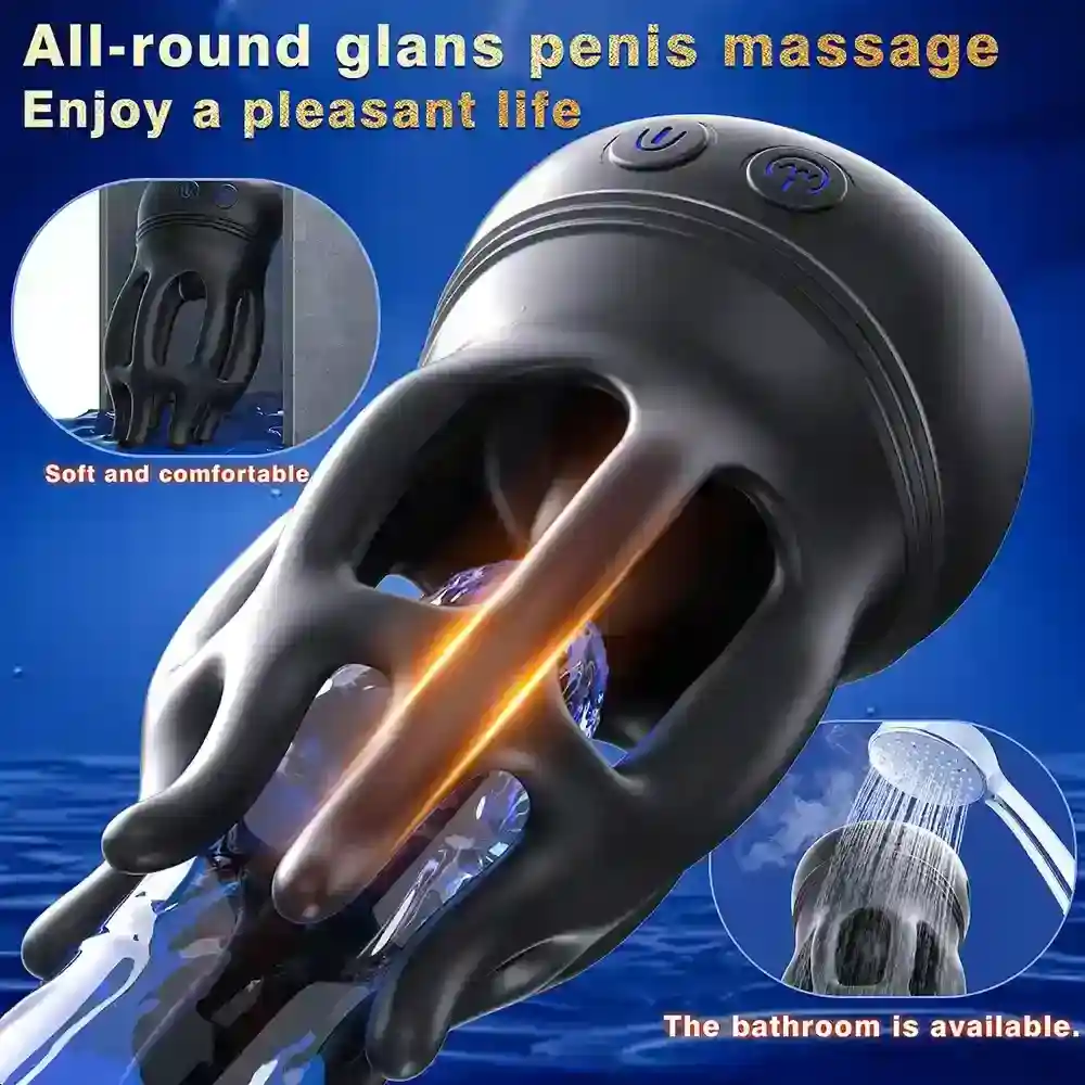 estimulador pene rotatorio con vibracion